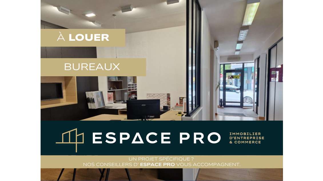 Local commercial 110m² à louer à Caen centre