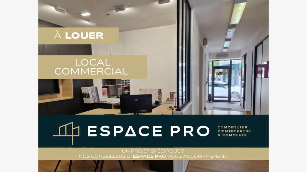 Local commercial 110m² à louer à Caen centre