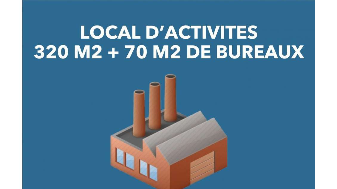 A louer bâtiment industriel 390m Cahors ZI Regourd