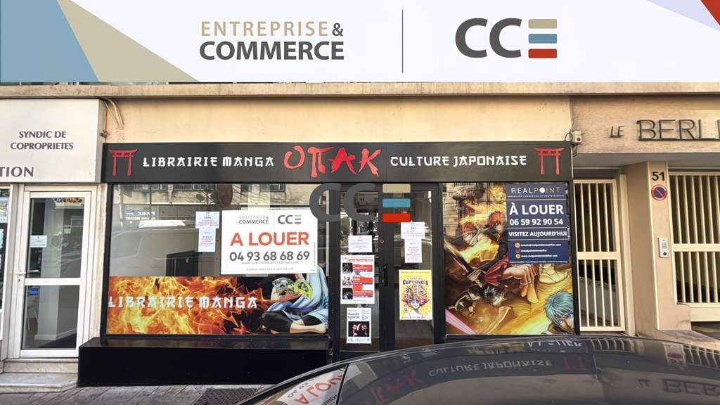 Location local commercial 38m² Cannes Carnot