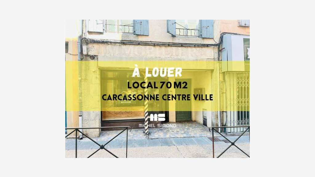 A louer local de 70m² en centre ville Carcassonne