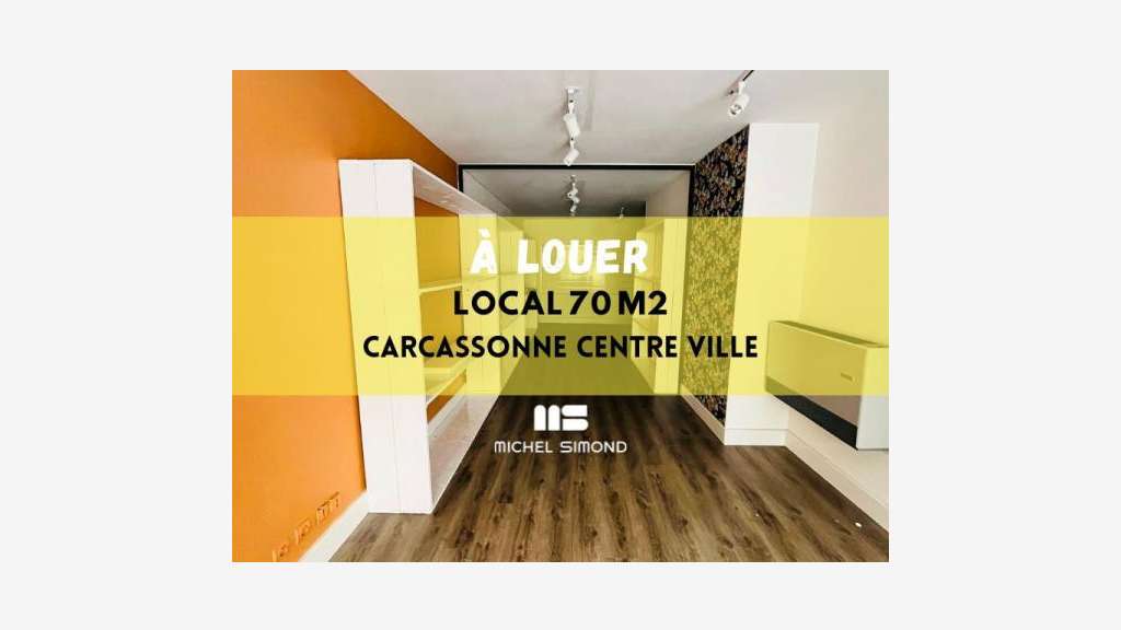 A louer local de 70m² en centre ville Carcassonne
