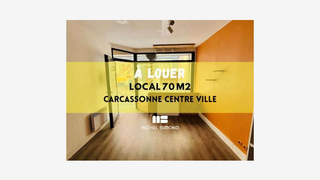 A louer local de 70m² en centre ville Carcassonne