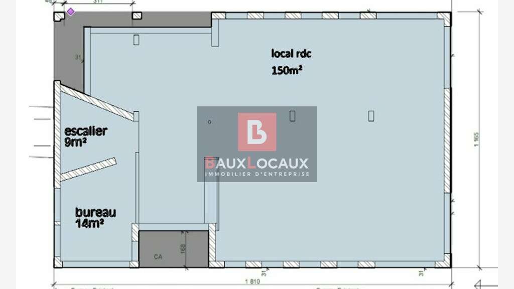 Local commercial ou pro 150m² à louer Carpentras