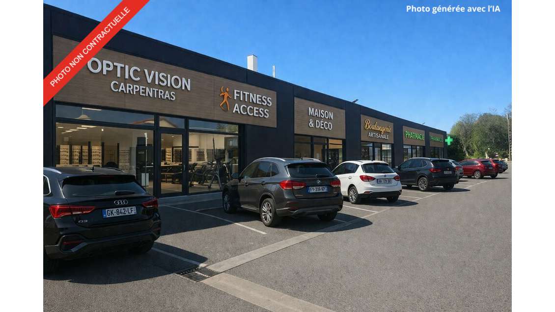 Beau local commercial 90m² à louer à Carpentras