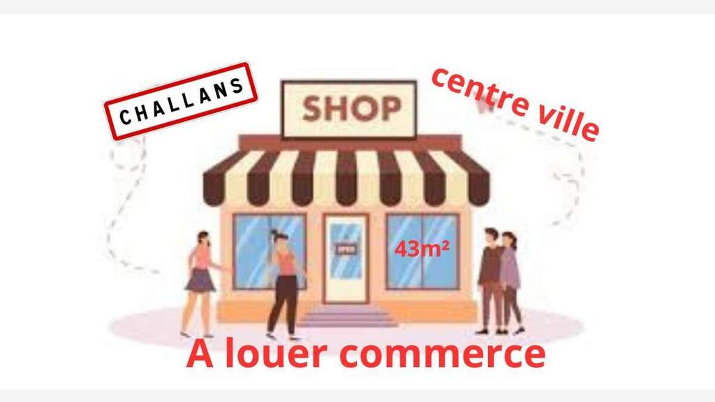 A louer boutique 43m² à Challans