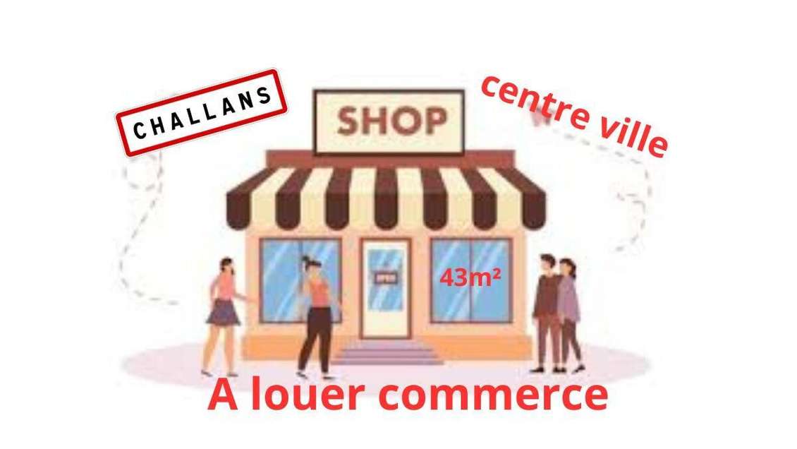 A louer boutique 43m² à Challans