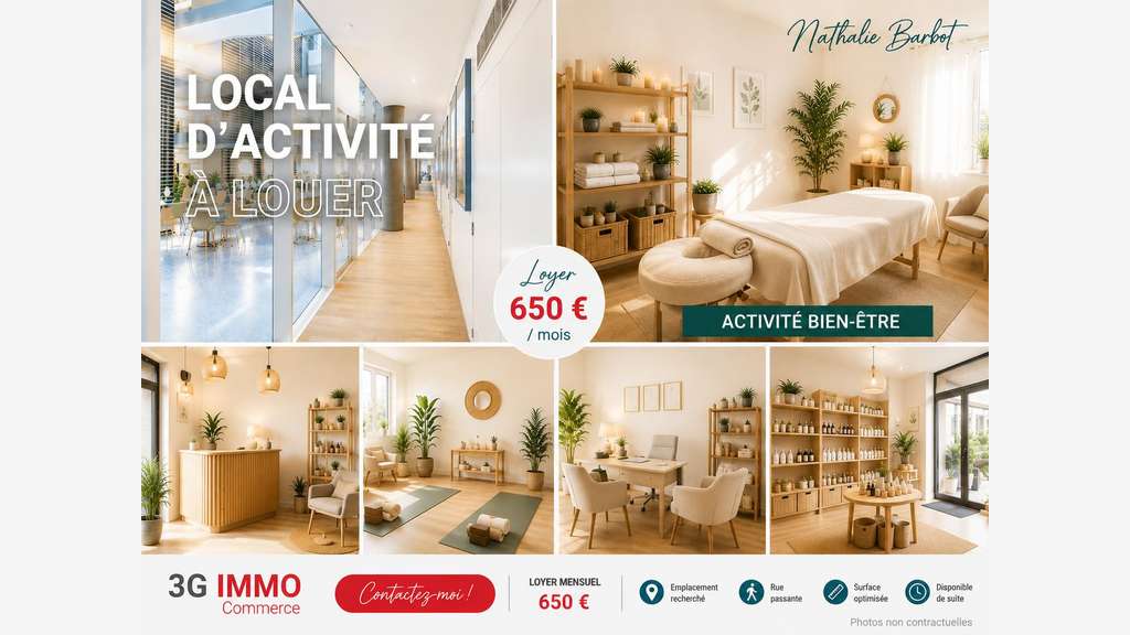 Loue local commercial 53m² à Châlons-en-Champagne