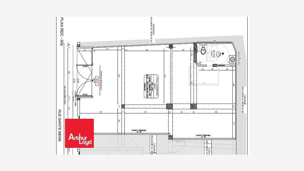 A louer local commercial 68.50m² centre Chartres