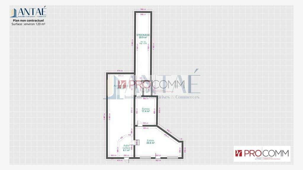 Loue local commercial 120m² en RDC Chartres agglo