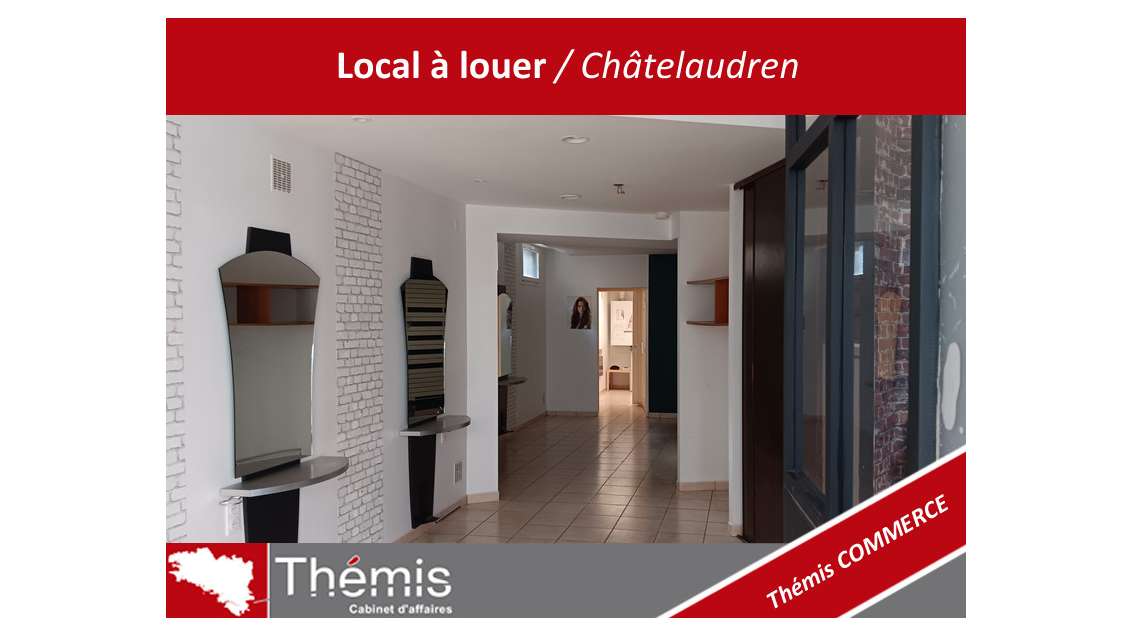 Local 65m² belle vitrine à louer à Châtelaudren
