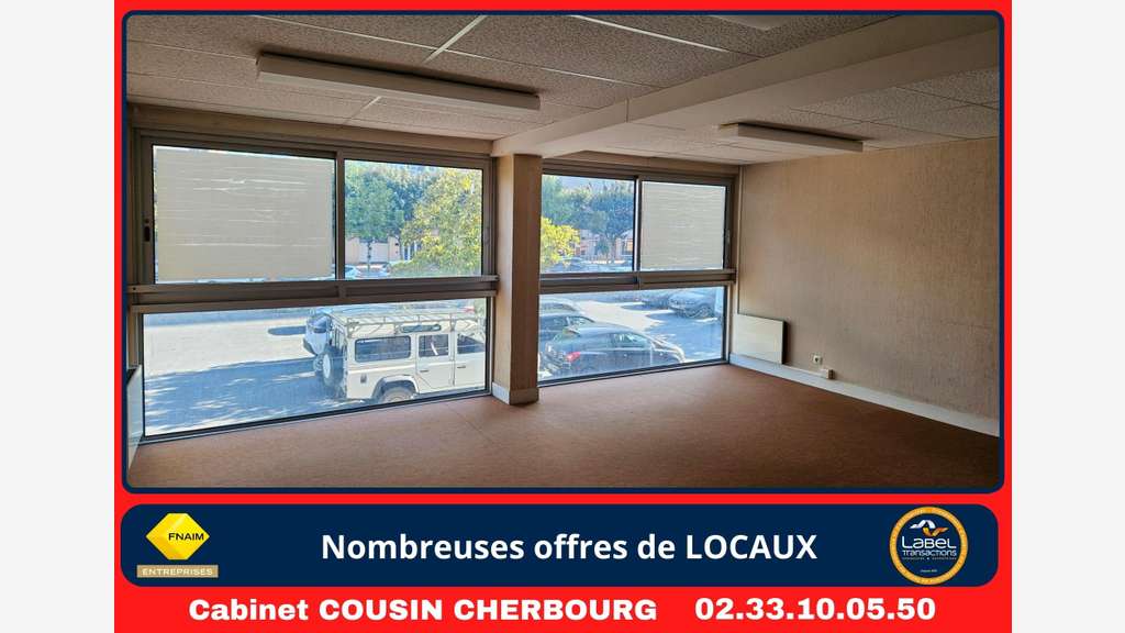A louer pas de porte 35m² Cherbourg Passage Digard