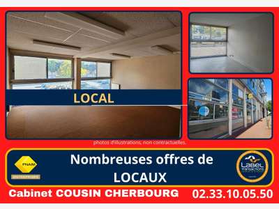 A louer pas de porte 35m² Cherbourg Passage Digard