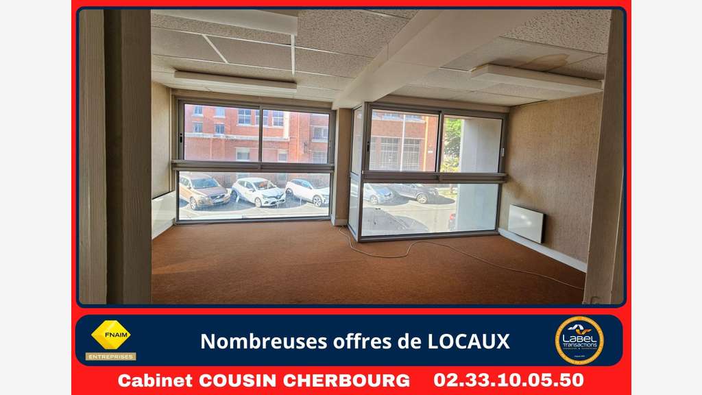 A louer pas de porte 35m² Cherbourg Passage Digard