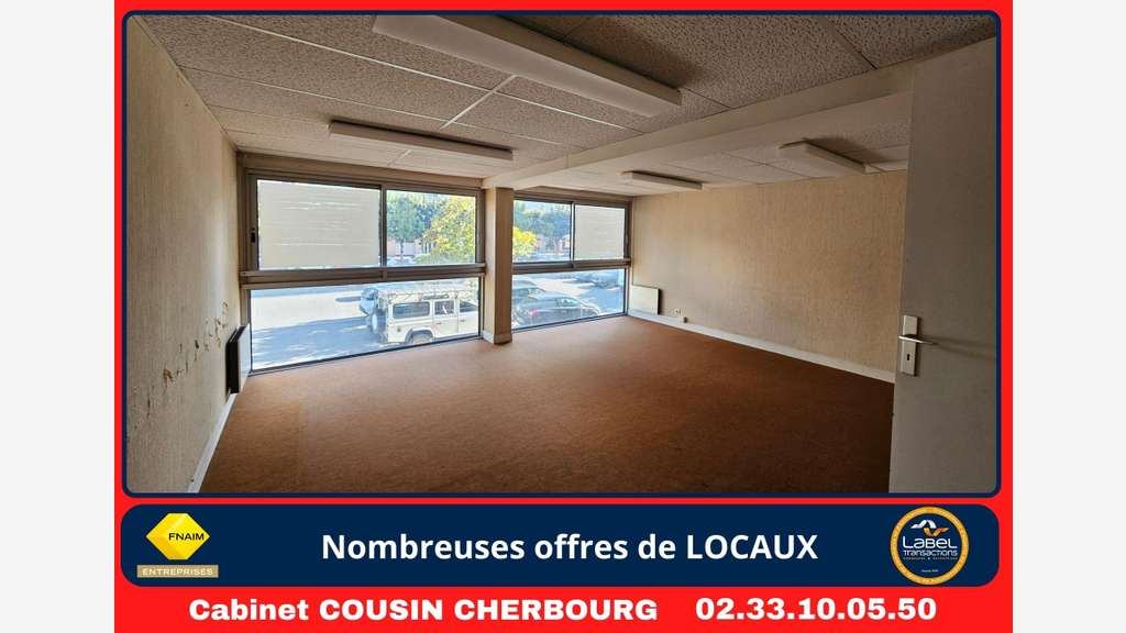 A louer pas de porte 35m² Cherbourg Passage Digard