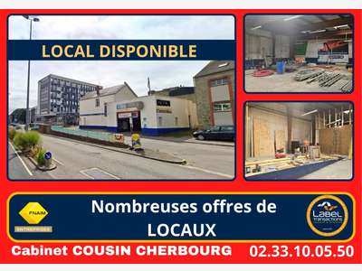A louer local 170m² à Cherbourg Bd Mendès France