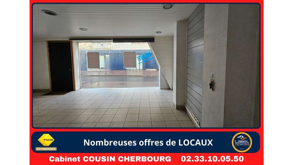 A louer pas de porte 28m² à Cherbourg-en-Cotentin