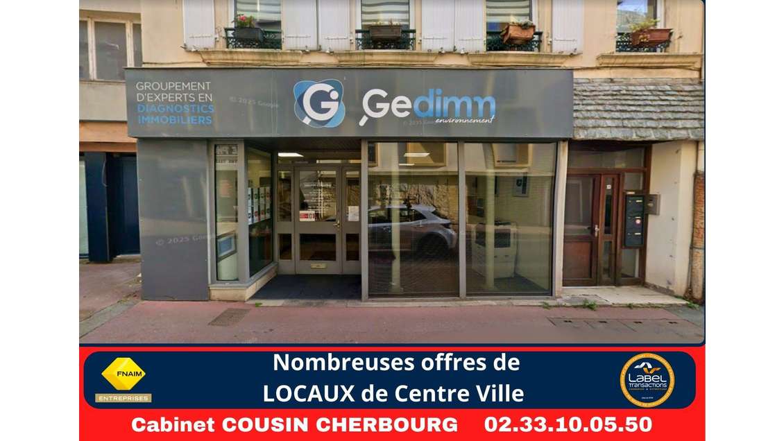 A louer pas de porte 50m²Cherbourg Rue Tour Carrée