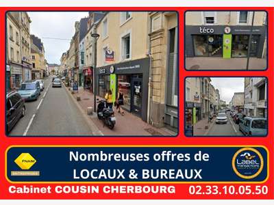 A louer pas de porte 97m² à Cherbourg Rue Gambetta
