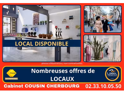Location Locaux commerciaux - Boutiques à Cherbourg-en-Cotentin