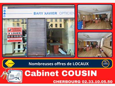 Pas de porte 133m² rue Albert Mahieu Cherbourg
