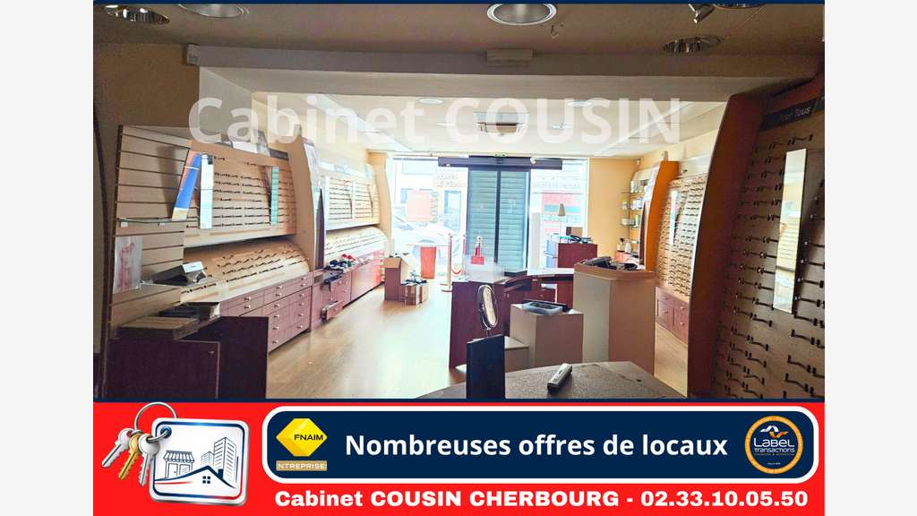 Pas de porte 133m² rue Albert Mahieu Cherbourg