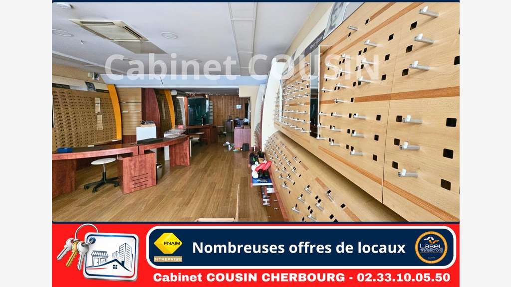 Pas de porte 133m² rue Albert Mahieu Cherbourg