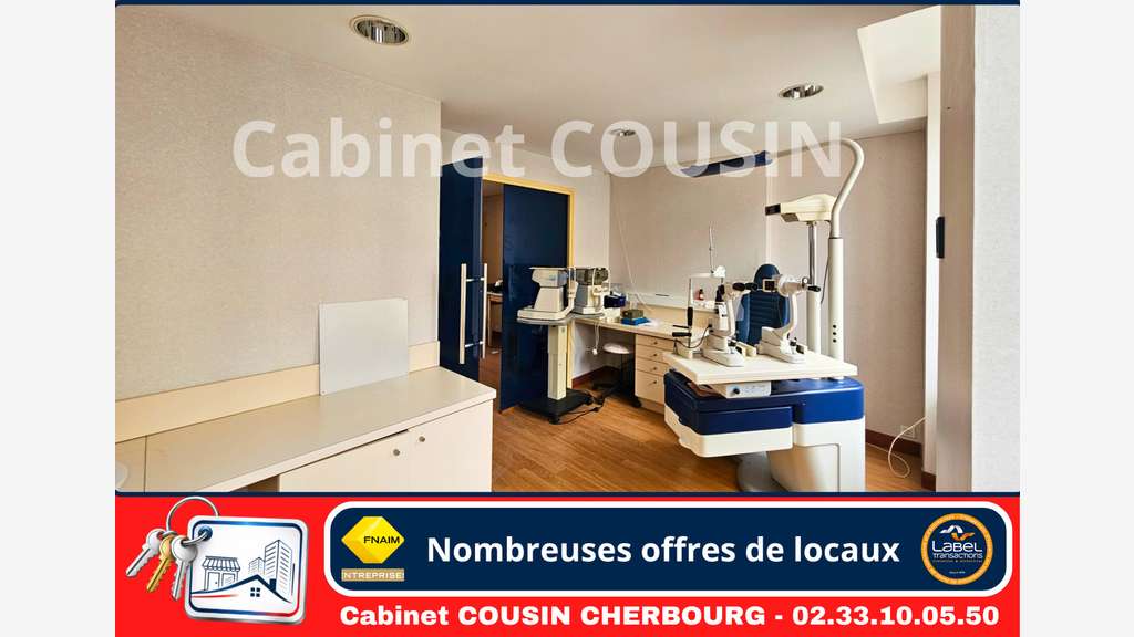 Pas de porte 133m² rue Albert Mahieu Cherbourg