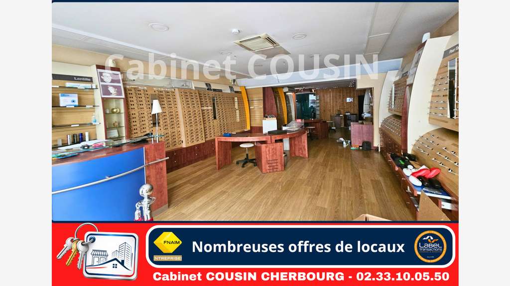 Pas de porte 133m² rue Albert Mahieu Cherbourg