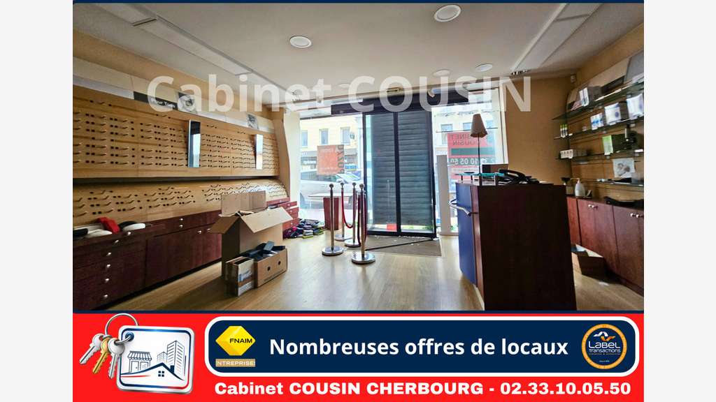 Pas de porte 133m² rue Albert Mahieu Cherbourg