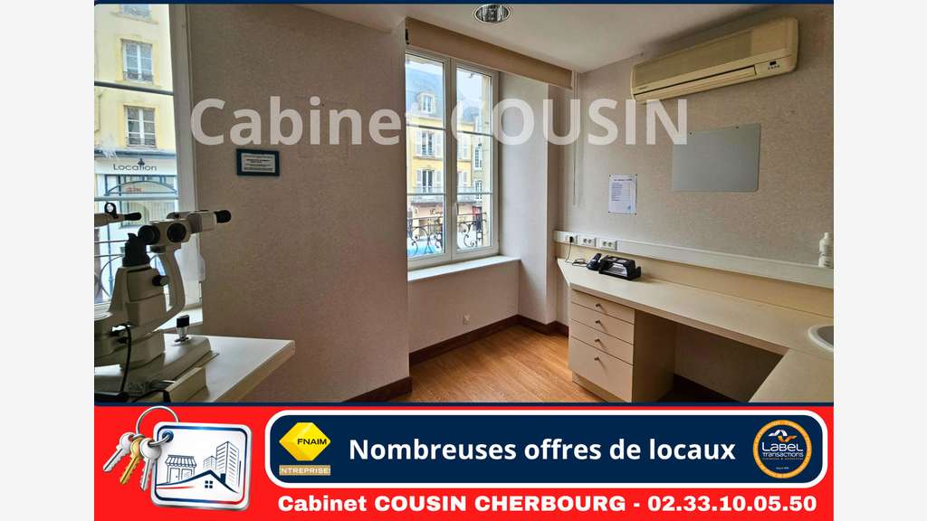 Pas de porte 133m² rue Albert Mahieu Cherbourg
