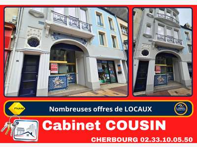 A louer pas de porte local 30m² à Cherbourg