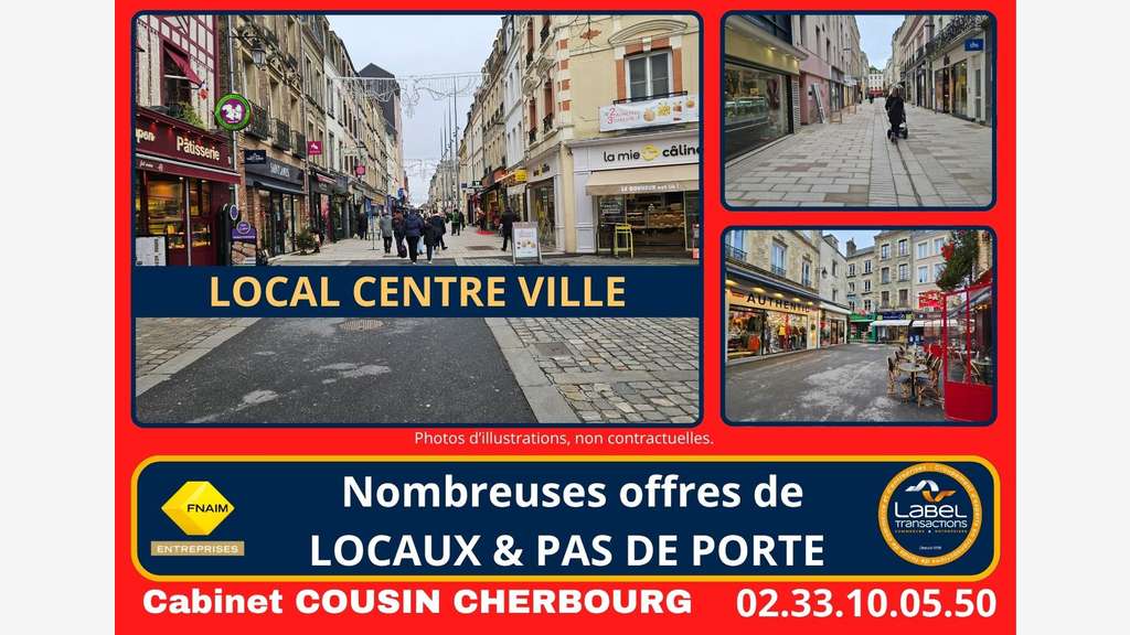 A louer pas de porte à Cherbourg-en-Cotentin