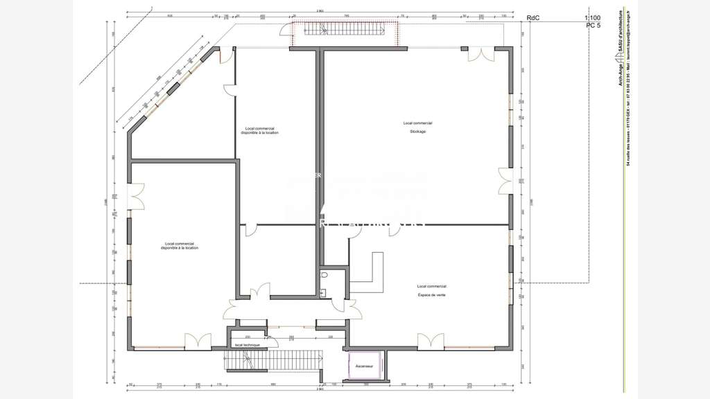 Locaux 250m² empl N°1 Chevry ZAC Les Grands Prés