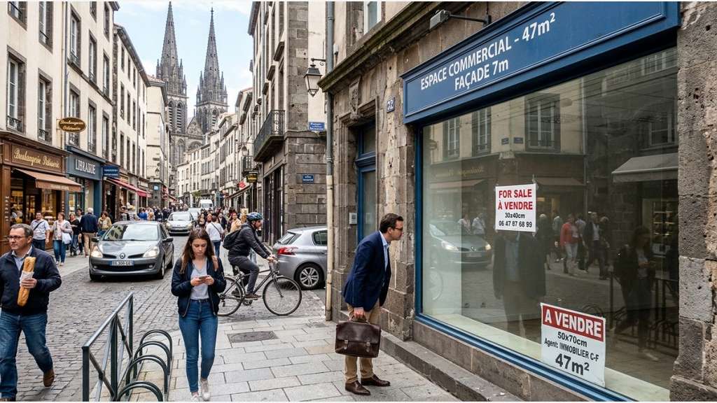 A louer local de 47m² sur axe passant Clermont Fd