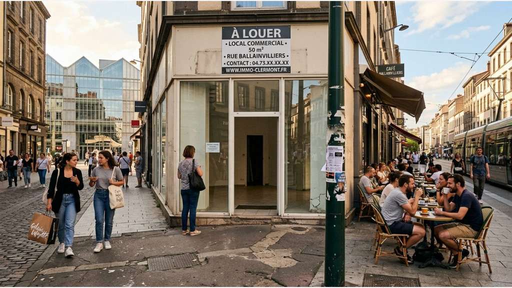 Loue local de 50m² rue ballainvilliers Clermont Fd