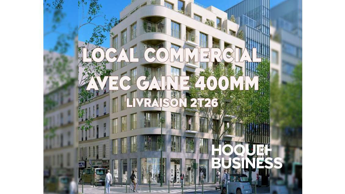 A louer local 39m² avec gaine à Clichy