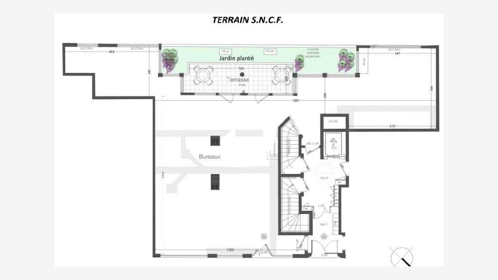A louer Local commercial 189m² Clichy
