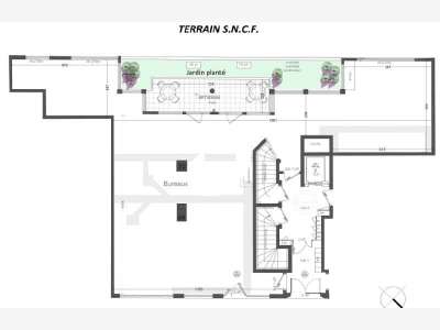 A louer Local commercial 189m² Clichy