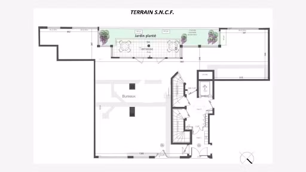 A louer Local commercial 189m² Clichy