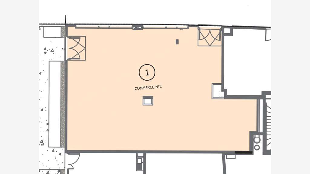 A louer local de 170m² avec gaine à Colombes