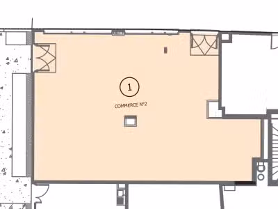 A louer local de 170m² avec gaine à Colombes