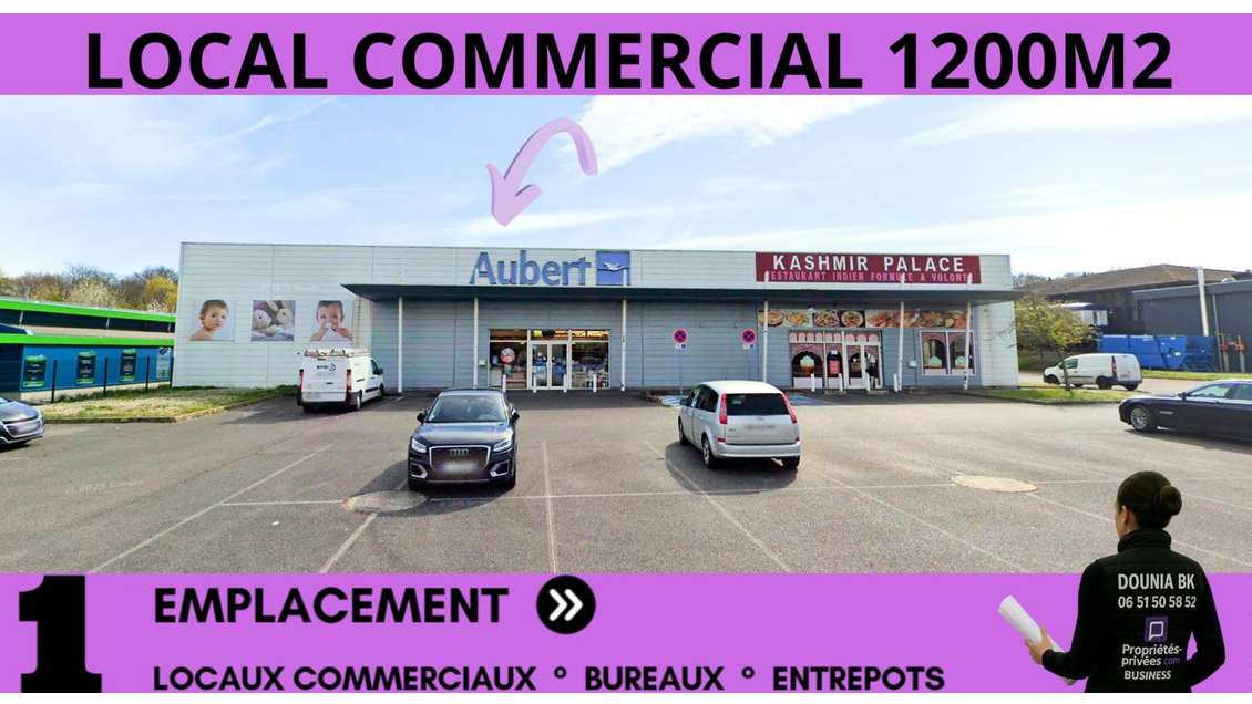 A louer local 1142m² empl premium à Saint Maximin