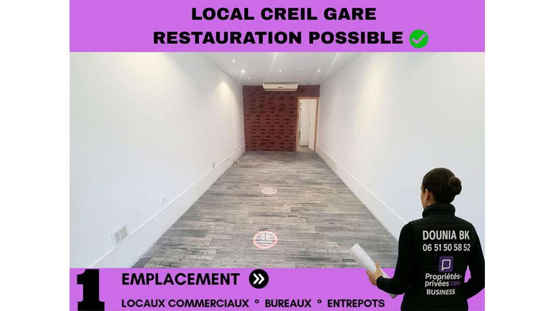 Local commercial 70m² empl N°1 Gare de Creil