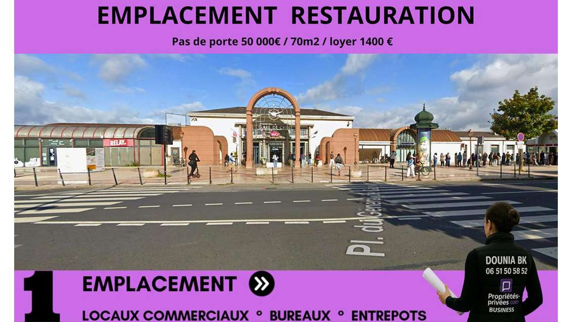 Local commercial 70m² empl N°1 Gare de Creil
