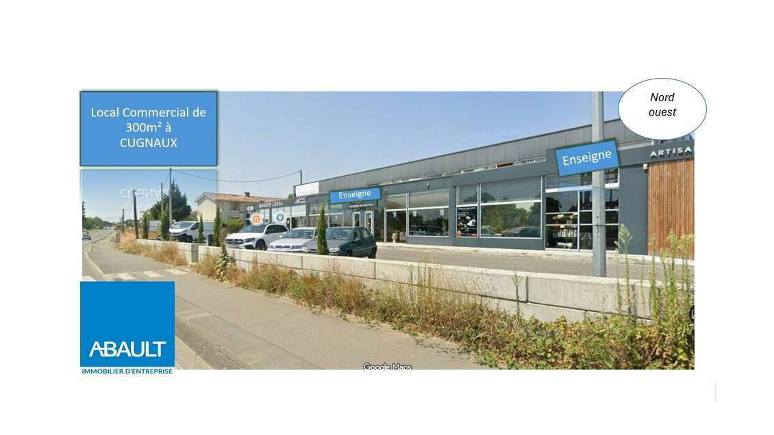 Local commercial 300m² à louer à Cugnaux 