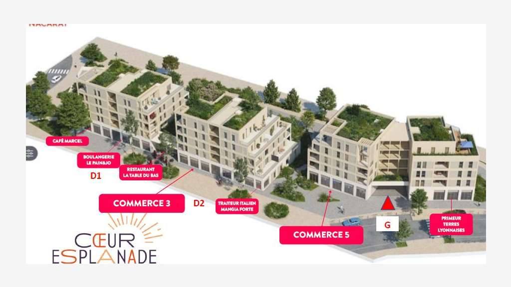 A louer commerce de 178m² à Dardilly