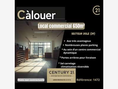 Local Commercial 650 m²- secteur DOLE