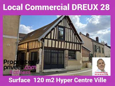 Loue local commercial de 120m² accès PMR à Dreux