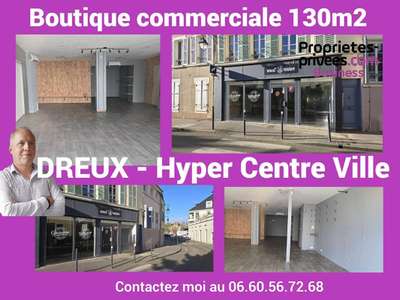 A louer local commercial 130m² centre ville Dreux
